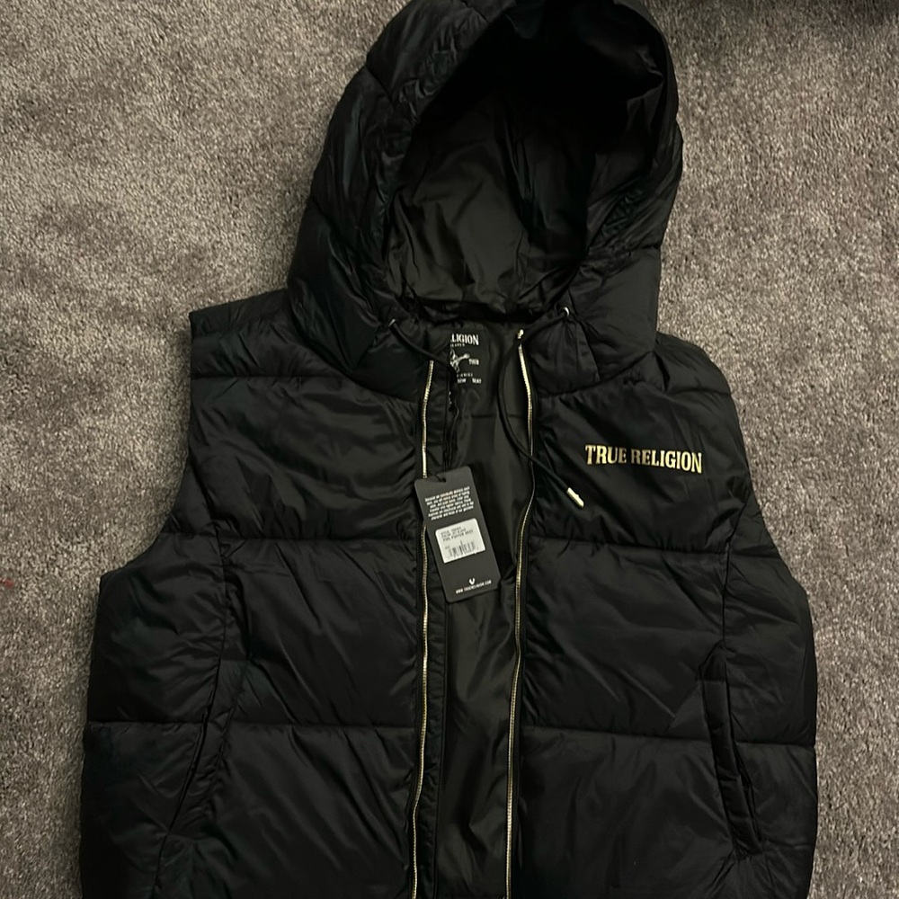 True religion puffer vest